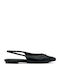 Leder Damen Ballerinas Schwarze