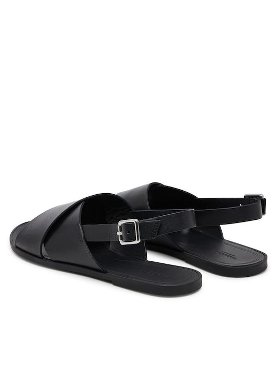Flache Sandalen für Damen in Schwarz Farbe