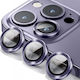 Anti-scratch Glass Protection Camera Protection Tempered Glass Purple for the iPhone 11, 11 Pro, 11 Pro Max, 12, 12 Pro, 12 Mini