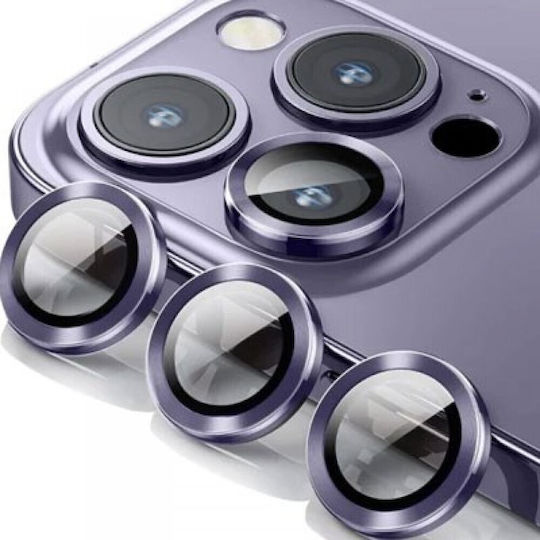 Anti-scratch Glass Protection Camera Protection Tempered Glass Purple for the iPhone 11, 11 Pro, 11 Pro Max, 12, 12 Pro, 12 Mini