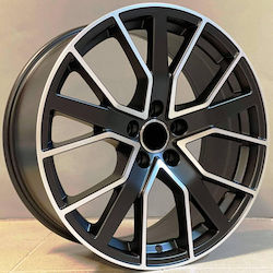 Audi Style 1332 9x20 5x112 Et33 Black Matt Face Machined