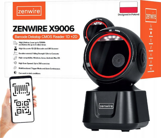 Zenwire Handheld-Scanner Verkabelt mit 1D-Barcode-Lesefunktion