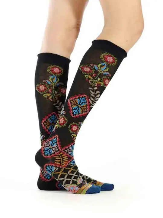 Desmazieres Drino Patterned Socks Multicolored