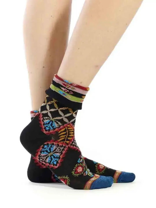 Desmazieres Drino Patterned Socks Multicolored