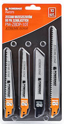 Set 10 Reciprocating Saw Blades Powermat Pm1373