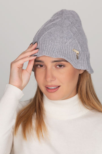 Beanie Beanie Knitted in Gray color