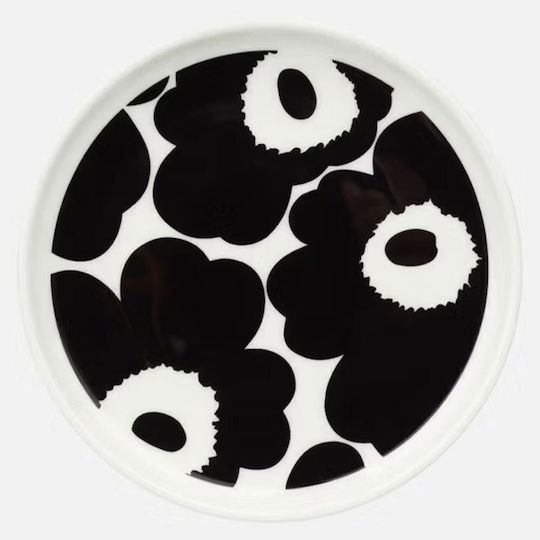 Marimekko Marimekko Servierplatte Für Wüste Keramik Weiß Mit Durchmesser 13.5cm