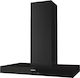 Miele DA 6698W D OBSW Απορροφητήρας Καμινάδα 90cm Μαύρος