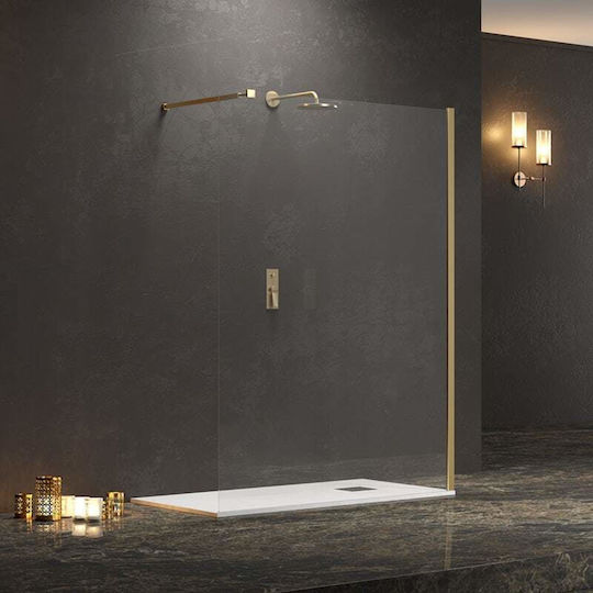Karag Walkin 1 Feste Seite für Dusche 70x200cm Klarglas Oro