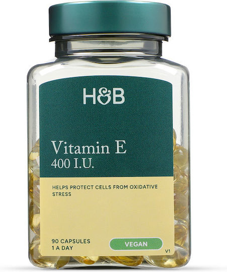 Holland & Barrett Vitamina E pentru Pielea & Acțiune Antioxidantă 400iu 90 capace