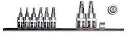 Jonnesway Torx Bit Steckschlüssel Set Loch 1/4" 3/8" T10-t50 9 Stücke Jonnesway Torx Bit Steckschlüssel Set Loch 1/4" 3/8" T10-t50 9 Stücke