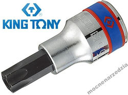 King Tony Καρυδάκι με Μύτη Torx και Καρέ Υποδοχής 1/2''