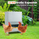 Costway Automatic Metal Feeder for Chickens and Poultry with Capacity 22kg