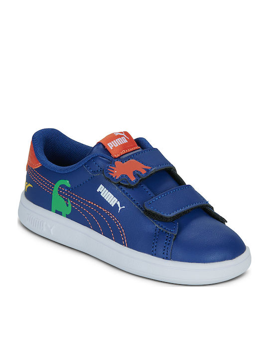 PUMA Smash 3.0 Παιδικά Sneakers με Σκρατς Μπλε