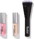 Set Crăciun 2024 Rodial Blush Drops Finish Radiant Fard Lichid Roz Înghețat 15 Ml + Banana Lowlighter Iluminator Lichid Highlighter Față 1.6 Ml + Pensulă Mini Buffing Fond De Ten Nr 10