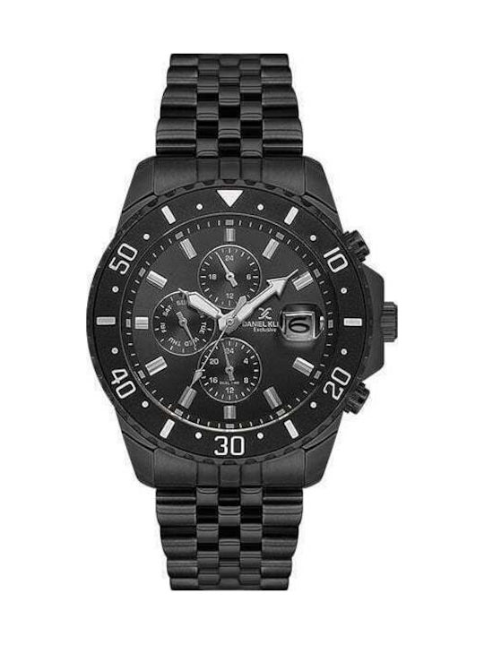 Daniel Klein Women's Watch with Black Metal Bracelet