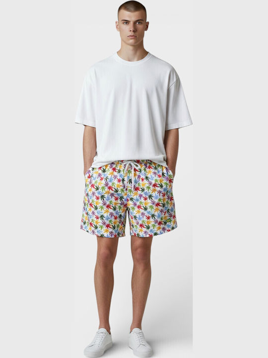 Men's Swimwear Bermuda White Floral