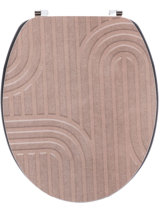 Eurocasa Καπάκι Λεκάνης Ξύλινο 37.5x37.5cm Καφέ