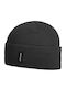 Beanie Unisex Beanie mit Rippstrick in Schwarz Farbe