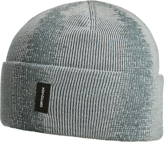 Beanie Unisex Σκούφος με Rib Πλέξη σε Γκρι χρώμα