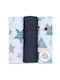 Ega Cotton Changing Pads Blue 60x80cm. 3pcs