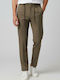 Elastic Beige Men's Trousers