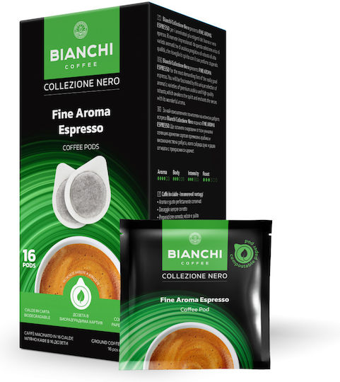 Bianchi Coffee Capsule Espresso Fine Compatibile cu Mașina E.S.E. Pod 16capace
