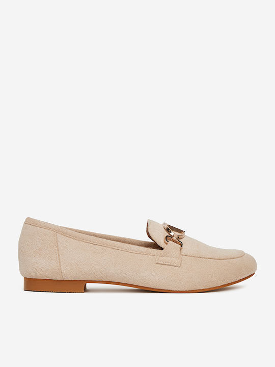 Γυναικεία Loafers σε Μπεζ Χρώμα