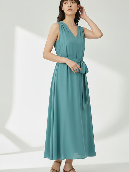 Καλοκαιρινό Maxi Φόρεμα Teal