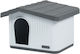 Luxe Dog House Plastic Gray