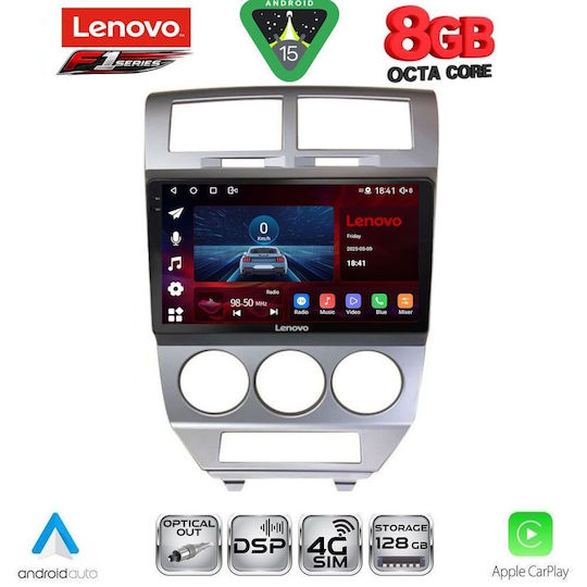 Lenovo Ηχοσύστημα Αυτοκινήτου Dodge Caliber 2006-2012 (Bluetooth/USB/WiFi/GPS/Apple-Carplay/Android-Auto) με Οθόνη Αφής 10"