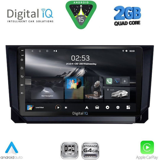 Digital IQ Car Audio System for Mazda CX-9 2006-2015 (Bluetooth/USB/WiFi/GPS/Apple-Carplay/Android-Auto) with Touch Screen 10"