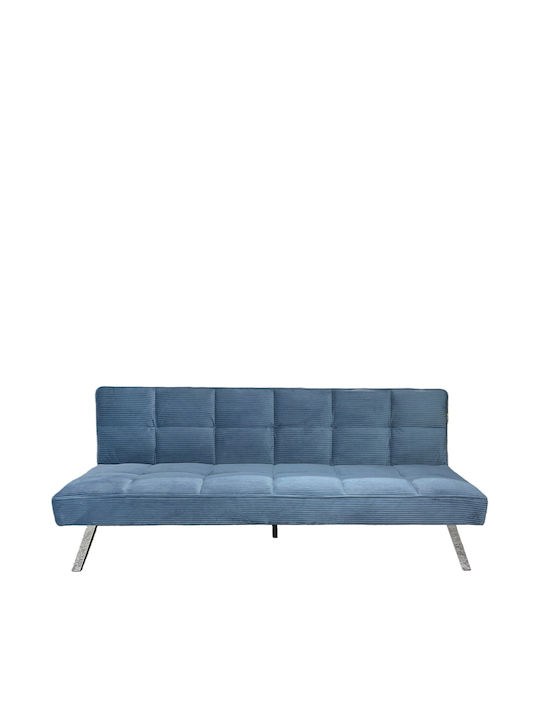 Elvore Three-Seater Sofa Bed Blue 190x83x74 cm 15390009