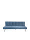 Elvore Three-Seater Sofa Bed Blue 190x83x74 cm 15390009