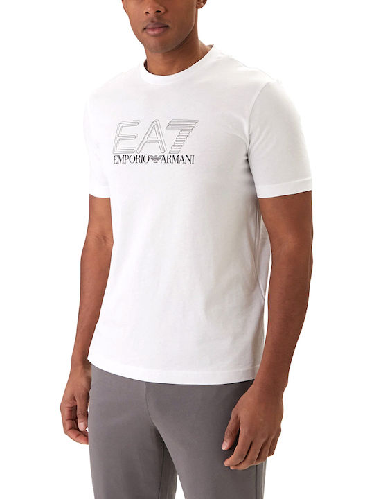 Emporio Armani T-Shirt Grey-white-black Emporio Armani T-Shirt Grey-white-black