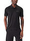 Polo Herrenbluse Kurzarm Schwarz