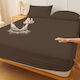 Pucioasa Protecție pentru Saltea Set cu Fețe de Pernă Queen Waterproof Maro 160x200cm