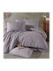 Clasy Home Set Husă de Pilotă Dublă cu 4 Fețe de Pernă & 1 Cearsaf 200x220 Liliac