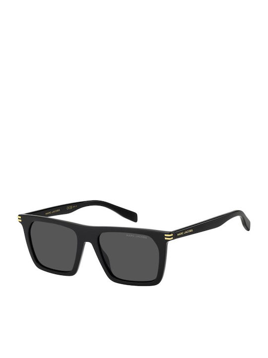 Marc Jacobs Unisex Γυαλιά Ηλίου με Μαύρο Κοκκάλινο Σκελετό και Γκρι Ντεγκραντέ Φακό MARC 908/S 807/IR