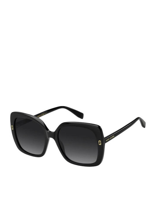 Marc Jacobs Unisex Sunglasses With Black Horn-Rimmed Frame And Grey Gradient Lens MJ 1138/S 807/9O