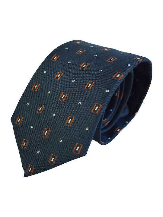 Boss Men's Tie Silk Printed in Blue Color