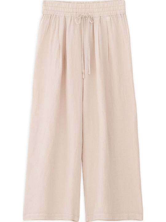 Philosophy Wear Γυναικεία Ζιπ Κιλότ Beige
