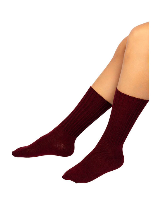 Soma Socks Femei Șosete Bordeaux 1Pachet