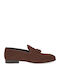 Wildleder Herren Mokassins in Braun Farbe