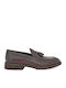 Leder Herren Mokassins in Tabac Braun Farbe