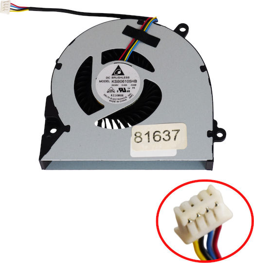 Laptop Fan Cpu Cooling Fan Asus X75a Xj4 X75vd X75 F75a X75vd-ty056v X75vd-ty001v X75a-ty159h X75a-ty128h F75a-ty037d F75a-ty039v Ksb06105hb 4pin Code 81637