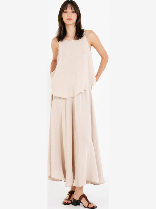 Lenjerie Maxi Fustă Beige