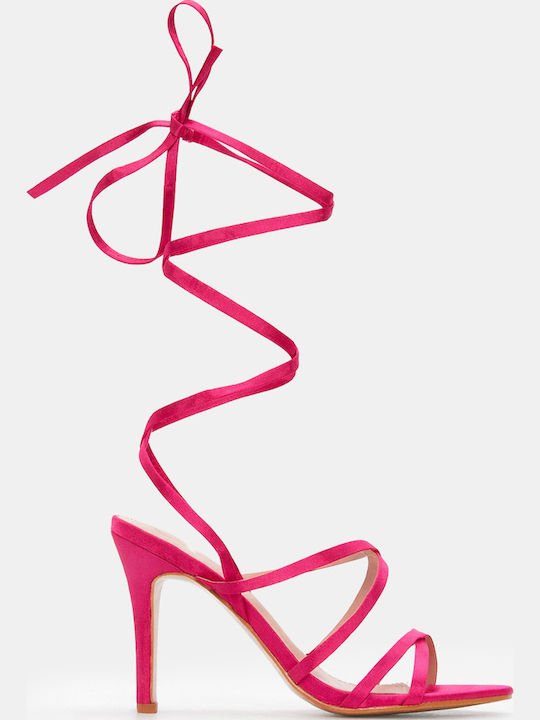 Luigi Fabric Sandals Fuchsia