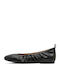 Leather Ballerinas Black