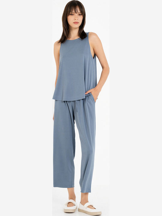 Philosophy Wear Дамско Текстил Панталон с Ласти...
